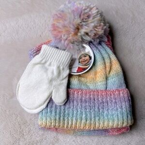 NWT Toby toddler 3-pc hat, scarf and mittens set